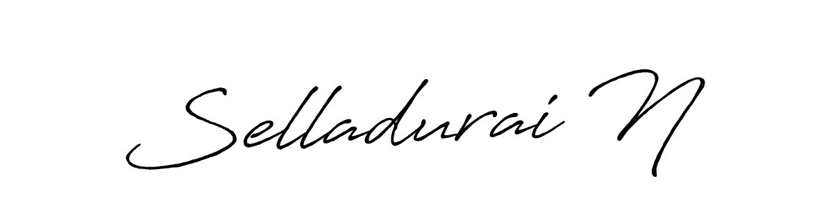 Design your own signature with our free online signature maker. With this signature software, you can create a handwritten (Antro_Vectra_Bolder) signature for name Selladurai N. Selladurai N signature style 7 images and pictures png