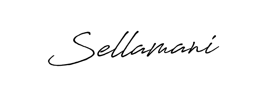 Design your own signature with our free online signature maker. With this signature software, you can create a handwritten (Antro_Vectra_Bolder) signature for name Sellamani. Sellamani signature style 7 images and pictures png