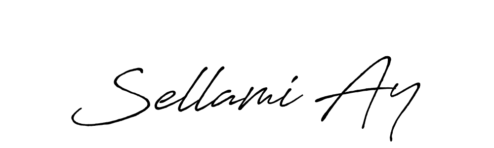 This is the best signature style for the Sellami Ay name. Also you like these signature font (Antro_Vectra_Bolder). Mix name signature. Sellami Ay signature style 7 images and pictures png