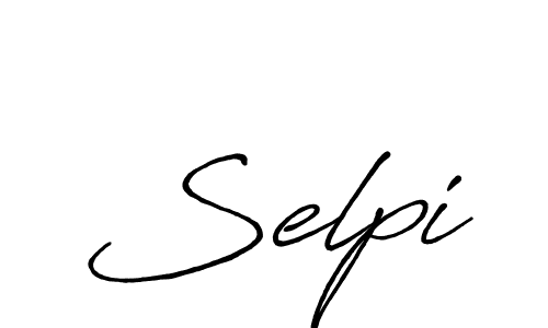 Similarly Antro_Vectra_Bolder is the best handwritten signature design. Signature creator online .You can use it as an online autograph creator for name Selpi. Selpi signature style 7 images and pictures png