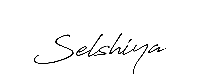 Use a signature maker to create a handwritten signature online. With this signature software, you can design (Antro_Vectra_Bolder) your own signature for name Selshiya. Selshiya signature style 7 images and pictures png