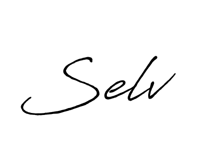 Make a beautiful signature design for name Selv. With this signature (Antro_Vectra_Bolder) style, you can create a handwritten signature for free. Selv signature style 7 images and pictures png