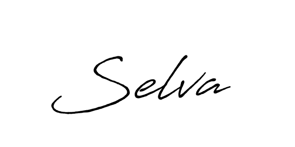 Make a beautiful signature design for name Selva . With this signature (Antro_Vectra_Bolder) style, you can create a handwritten signature for free. Selva  signature style 7 images and pictures png