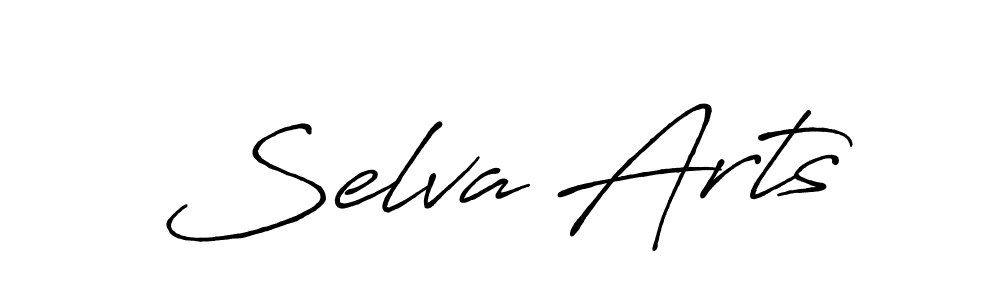 How to make Selva Arts name signature. Use Antro_Vectra_Bolder style for creating short signs online. This is the latest handwritten sign. Selva Arts signature style 7 images and pictures png