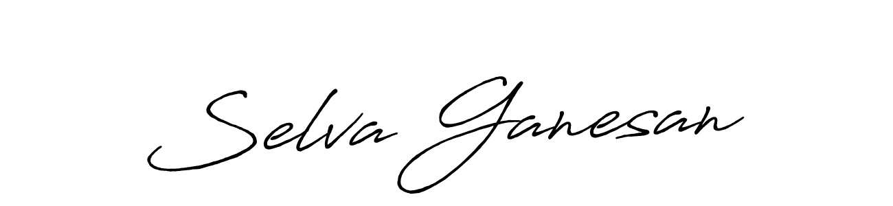 Also we have Selva Ganesan name is the best signature style. Create professional handwritten signature collection using Antro_Vectra_Bolder autograph style. Selva Ganesan signature style 7 images and pictures png