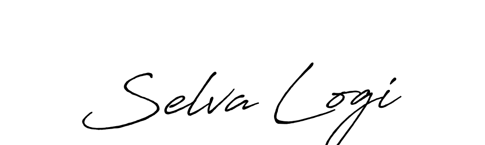 Make a beautiful signature design for name Selva Logi. With this signature (Antro_Vectra_Bolder) style, you can create a handwritten signature for free. Selva Logi signature style 7 images and pictures png