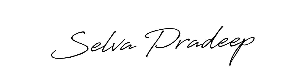 Design your own signature with our free online signature maker. With this signature software, you can create a handwritten (Antro_Vectra_Bolder) signature for name Selva Pradeep. Selva Pradeep signature style 7 images and pictures png
