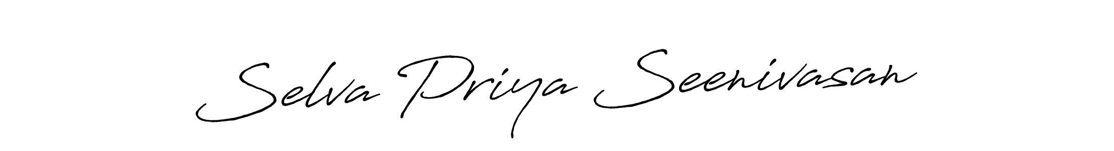 Also You can easily find your signature by using the search form. We will create Selva Priya Seenivasan name handwritten signature images for you free of cost using Antro_Vectra_Bolder sign style. Selva Priya Seenivasan signature style 7 images and pictures png