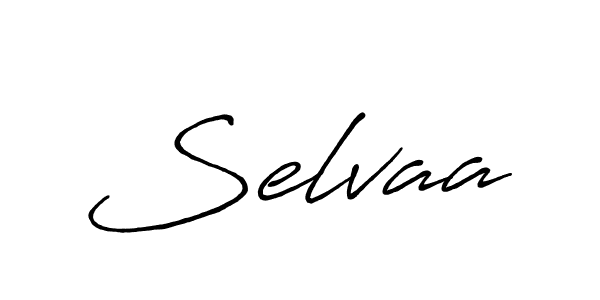 Use a signature maker to create a handwritten signature online. With this signature software, you can design (Antro_Vectra_Bolder) your own signature for name Selvaa. Selvaa signature style 7 images and pictures png