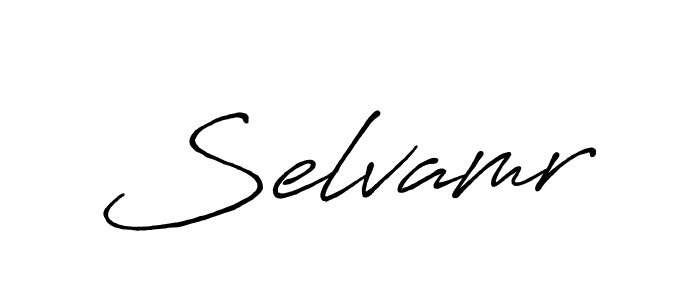 It looks lik you need a new signature style for name Selvamr. Design unique handwritten (Antro_Vectra_Bolder) signature with our free signature maker in just a few clicks. Selvamr signature style 7 images and pictures png
