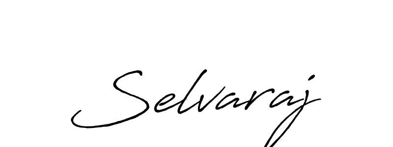 How to make Selvaraj name signature. Use Antro_Vectra_Bolder style for creating short signs online. This is the latest handwritten sign. Selvaraj signature style 7 images and pictures png