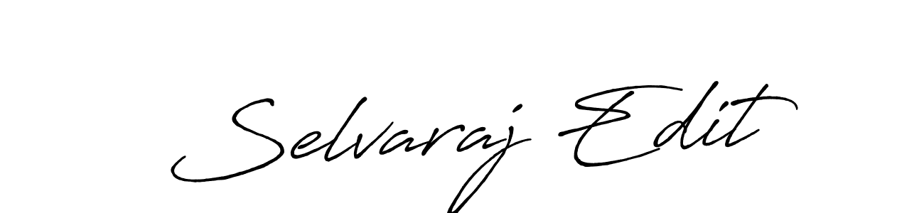 Selvaraj Edit stylish signature style. Best Handwritten Sign (Antro_Vectra_Bolder) for my name. Handwritten Signature Collection Ideas for my name Selvaraj Edit. Selvaraj Edit signature style 7 images and pictures png