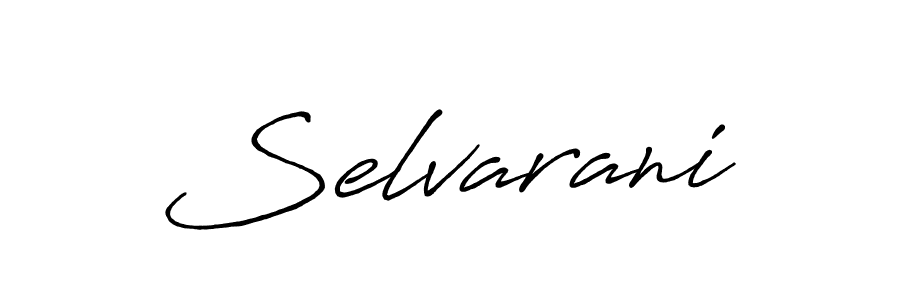 Design your own signature with our free online signature maker. With this signature software, you can create a handwritten (Antro_Vectra_Bolder) signature for name Selvarani. Selvarani signature style 7 images and pictures png