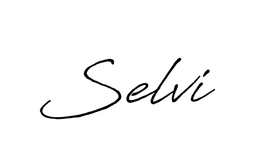 It looks lik you need a new signature style for name Selvi. Design unique handwritten (Antro_Vectra_Bolder) signature with our free signature maker in just a few clicks. Selvi signature style 7 images and pictures png