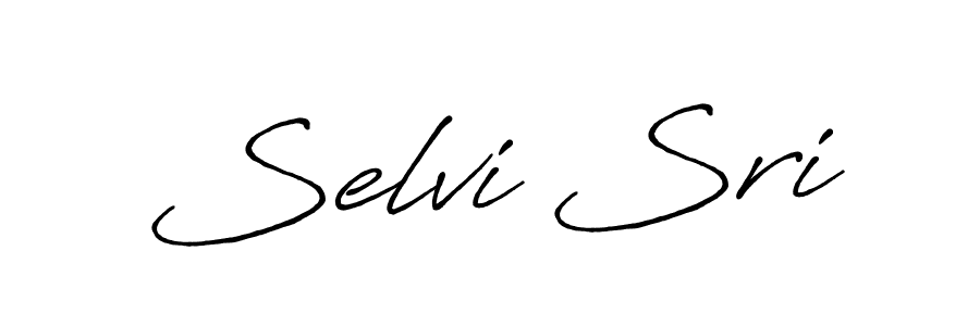 The best way (Antro_Vectra_Bolder) to make a short signature is to pick only two or three words in your name. The name Selvi Sri include a total of six letters. For converting this name. Selvi Sri signature style 7 images and pictures png