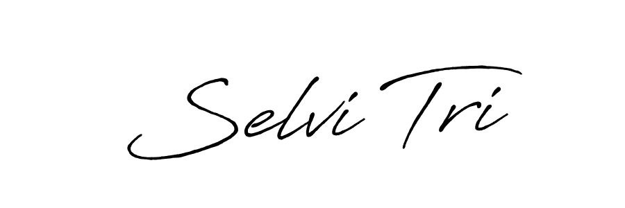 How to make Selvi Tri signature? Antro_Vectra_Bolder is a professional autograph style. Create handwritten signature for Selvi Tri name. Selvi Tri signature style 7 images and pictures png