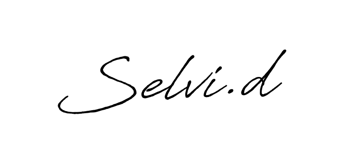 if you are searching for the best signature style for your name Selvi.d. so please give up your signature search. here we have designed multiple signature styles  using Antro_Vectra_Bolder. Selvi.d signature style 7 images and pictures png