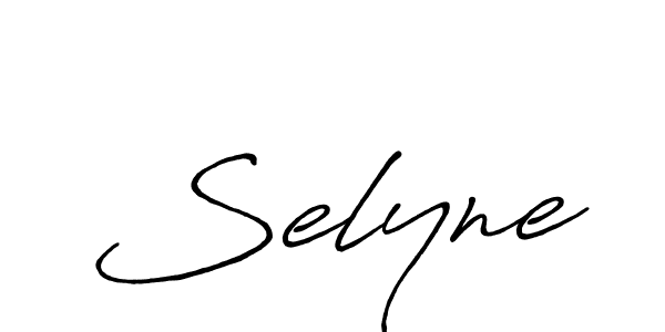 Also we have Selyne name is the best signature style. Create professional handwritten signature collection using Antro_Vectra_Bolder autograph style. Selyne signature style 7 images and pictures png