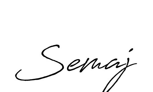 Design your own signature with our free online signature maker. With this signature software, you can create a handwritten (Antro_Vectra_Bolder) signature for name Semaj. Semaj signature style 7 images and pictures png