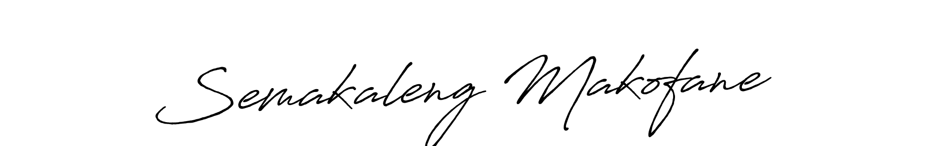 Make a beautiful signature design for name Semakaleng Makofane. With this signature (Antro_Vectra_Bolder) style, you can create a handwritten signature for free. Semakaleng Makofane signature style 7 images and pictures png