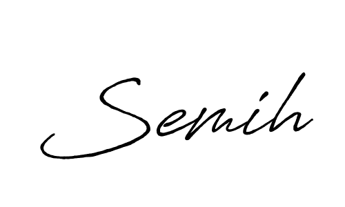 if you are searching for the best signature style for your name Semih. so please give up your signature search. here we have designed multiple signature styles  using Antro_Vectra_Bolder. Semih signature style 7 images and pictures png