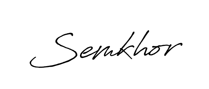 Semkhor stylish signature style. Best Handwritten Sign (Antro_Vectra_Bolder) for my name. Handwritten Signature Collection Ideas for my name Semkhor. Semkhor signature style 7 images and pictures png