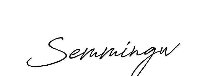 Once you've used our free online signature maker to create your best signature Antro_Vectra_Bolder style, it's time to enjoy all of the benefits that Semmingw name signing documents. Semmingw signature style 7 images and pictures png