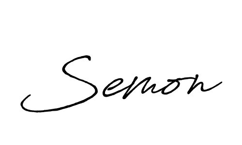 You should practise on your own different ways (Antro_Vectra_Bolder) to write your name (Semon) in signature. don't let someone else do it for you. Semon signature style 7 images and pictures png