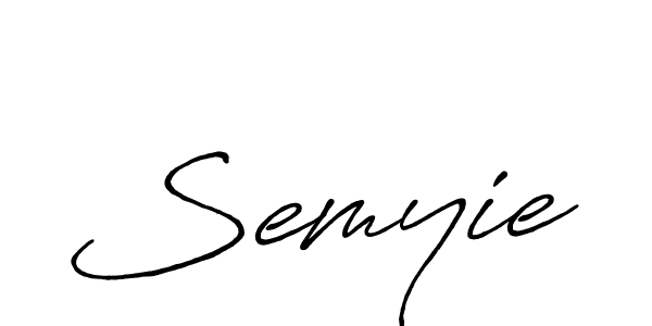 Semyie stylish signature style. Best Handwritten Sign (Antro_Vectra_Bolder) for my name. Handwritten Signature Collection Ideas for my name Semyie. Semyie signature style 7 images and pictures png