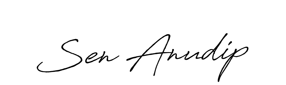 Once you've used our free online signature maker to create your best signature Antro_Vectra_Bolder style, it's time to enjoy all of the benefits that Sen Anudip name signing documents. Sen Anudip signature style 7 images and pictures png