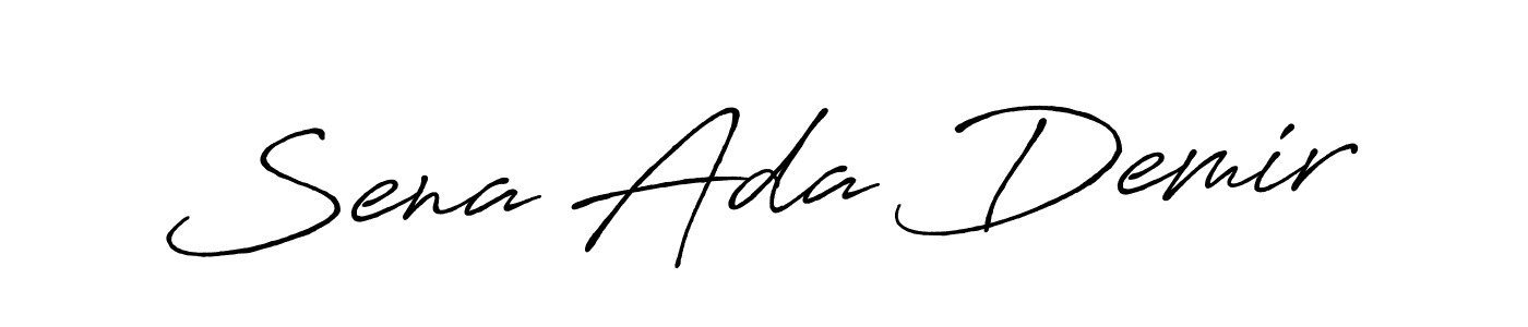 Create a beautiful signature design for name Sena Ada Demir. With this signature (Antro_Vectra_Bolder) fonts, you can make a handwritten signature for free. Sena Ada Demir signature style 7 images and pictures png