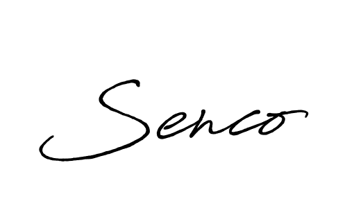 Create a beautiful signature design for name Senco. With this signature (Antro_Vectra_Bolder) fonts, you can make a handwritten signature for free. Senco signature style 7 images and pictures png