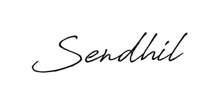 Design your own signature with our free online signature maker. With this signature software, you can create a handwritten (Antro_Vectra_Bolder) signature for name Sendhil. Sendhil signature style 7 images and pictures png