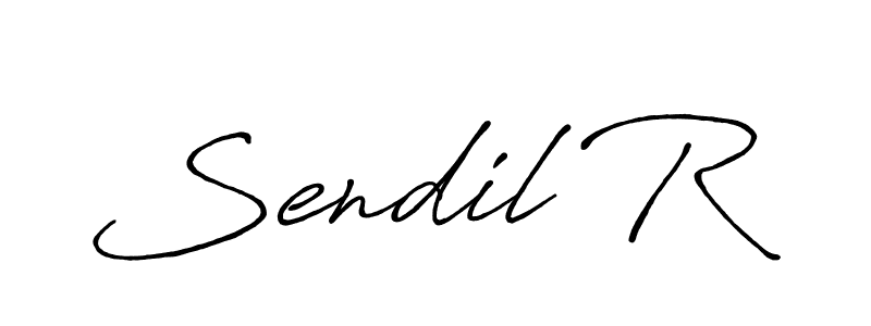 Make a beautiful signature design for name Sendil R. Use this online signature maker to create a handwritten signature for free. Sendil R signature style 7 images and pictures png