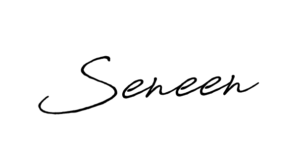 It looks lik you need a new signature style for name Seneen. Design unique handwritten (Antro_Vectra_Bolder) signature with our free signature maker in just a few clicks. Seneen signature style 7 images and pictures png