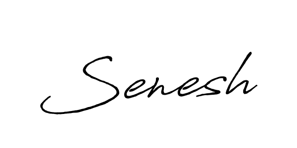 Make a beautiful signature design for name Senesh. With this signature (Antro_Vectra_Bolder) style, you can create a handwritten signature for free. Senesh signature style 7 images and pictures png