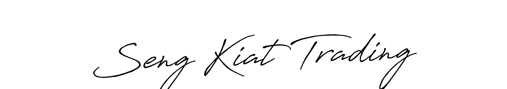 Similarly Antro_Vectra_Bolder is the best handwritten signature design. Signature creator online .You can use it as an online autograph creator for name Seng Kiat Trading. Seng Kiat Trading signature style 7 images and pictures png