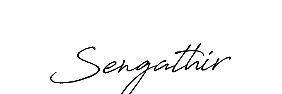 You should practise on your own different ways (Antro_Vectra_Bolder) to write your name (Sengathir) in signature. don't let someone else do it for you. Sengathir signature style 7 images and pictures png