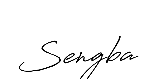 Create a beautiful signature design for name Sengba. With this signature (Antro_Vectra_Bolder) fonts, you can make a handwritten signature for free. Sengba signature style 7 images and pictures png