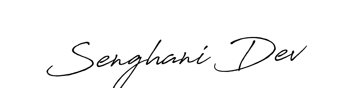 Make a beautiful signature design for name Senghani Dev. With this signature (Antro_Vectra_Bolder) style, you can create a handwritten signature for free. Senghani Dev signature style 7 images and pictures png