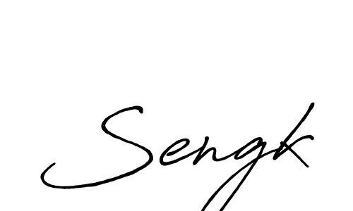 How to make Sengk signature? Antro_Vectra_Bolder is a professional autograph style. Create handwritten signature for Sengk name. Sengk signature style 7 images and pictures png