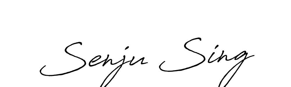 Create a beautiful signature design for name Senju Sing. With this signature (Antro_Vectra_Bolder) fonts, you can make a handwritten signature for free. Senju Sing signature style 7 images and pictures png