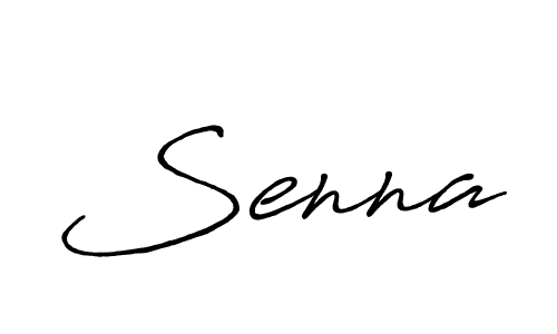 Use a signature maker to create a handwritten signature online. With this signature software, you can design (Antro_Vectra_Bolder) your own signature for name Senna. Senna signature style 7 images and pictures png