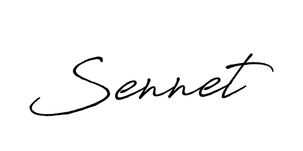 Also we have Sennet name is the best signature style. Create professional handwritten signature collection using Antro_Vectra_Bolder autograph style. Sennet signature style 7 images and pictures png