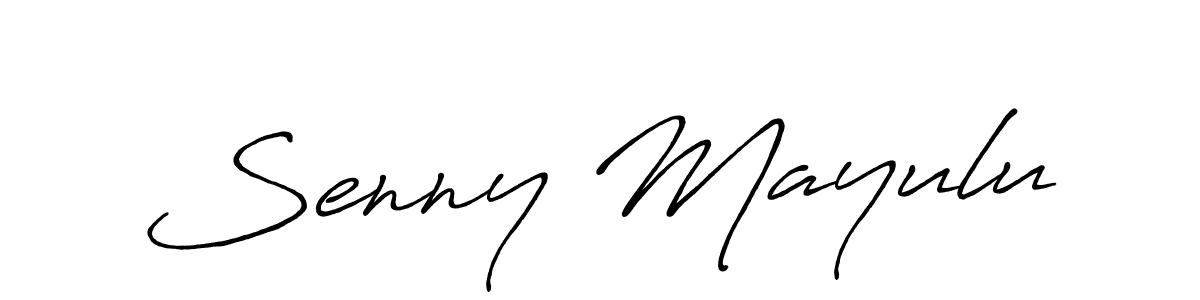 Also we have Senny Mayulu name is the best signature style. Create professional handwritten signature collection using Antro_Vectra_Bolder autograph style. Senny Mayulu signature style 7 images and pictures png
