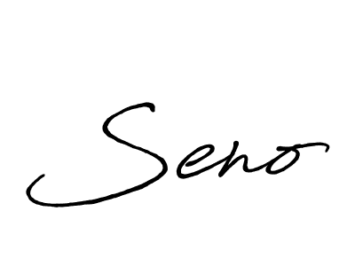 Make a beautiful signature design for name Seno. With this signature (Antro_Vectra_Bolder) style, you can create a handwritten signature for free. Seno signature style 7 images and pictures png