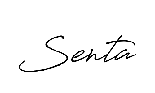 Make a beautiful signature design for name Senta. Use this online signature maker to create a handwritten signature for free. Senta signature style 7 images and pictures png
