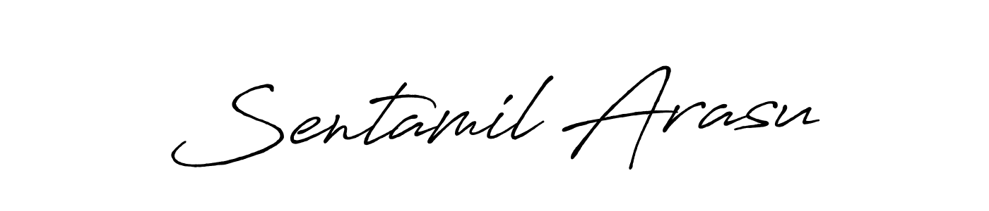 Create a beautiful signature design for name Sentamil Arasu. With this signature (Antro_Vectra_Bolder) fonts, you can make a handwritten signature for free. Sentamil Arasu signature style 7 images and pictures png