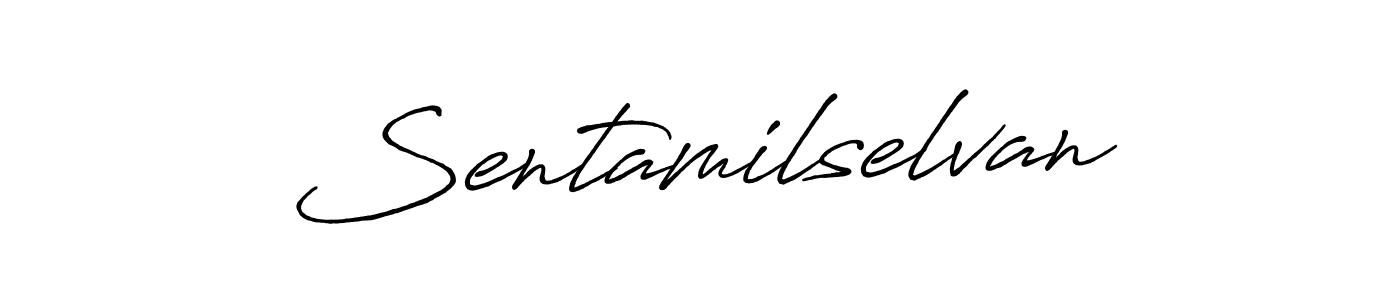 Create a beautiful signature design for name Sentamilselvan. With this signature (Antro_Vectra_Bolder) fonts, you can make a handwritten signature for free. Sentamilselvan signature style 7 images and pictures png