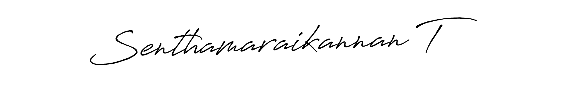 Use a signature maker to create a handwritten signature online. With this signature software, you can design (Antro_Vectra_Bolder) your own signature for name Senthamaraikannan T. Senthamaraikannan T signature style 7 images and pictures png